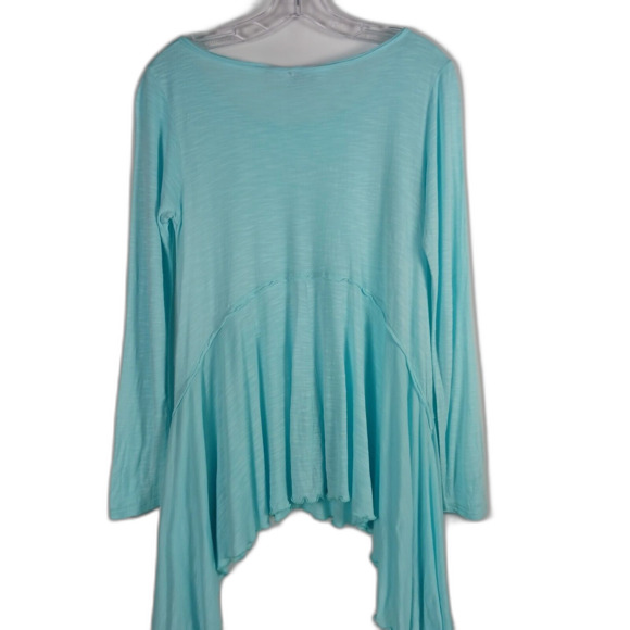 ZOE Pullover Lightweight Flowy Long Sleeve Top Blue Size M - Picture 3 of 6